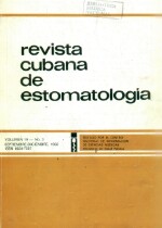 Revista Cubana de Estomatologia Vol 19 No 03 - 1982