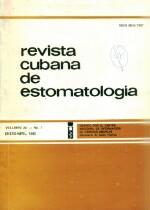 Revista Cubana de Estomatologia Vol 22 No 01 - 1985