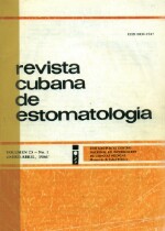 Revista Cubana de Estomatologia Vol 23 No 01 - 1986