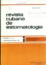 Revista Cubana de Estomatologia Vol 23 No 03 - 1986