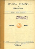 Revista Cubana de Pediatría - Vol. XXXII - No.5 - 1960