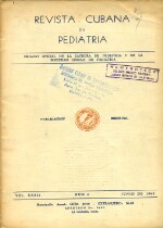 Revista Cubana de Pediatría - Vol. XXXII - No.6 - 1960