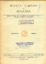 Revista Cubana de Pediatría - Vol. XXXII - No.7 - 1960