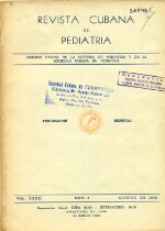 Revista Cubana de Pediatria - Vol. XXXII - No.8 - 1960