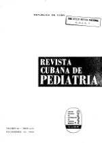 Revista Cubana de Pediatria- Vol. 40, No. 4, 5 y 6 - 1968