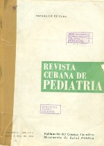 Revista Cubana de Pediatria - Vol. 37, No. 5 y 6, Septiembre a Diciembre - 1965