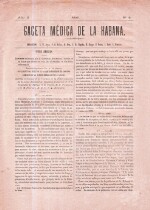 Gaceta Medica de La Habana - No 6 - 1880