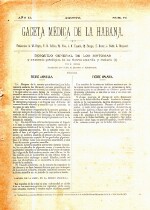 Gaceta Medica de La Habana - No 10 - 1880