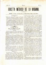 Gaceta Medica de La Habana - No 3 - 1880
