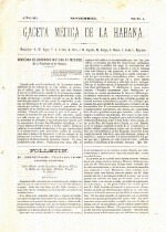 Gaceta Medica de La Habana - No 1 - 1880