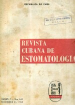 Revista Cubana de Estomatologia Vol 24 No 01 02 03 - 1968