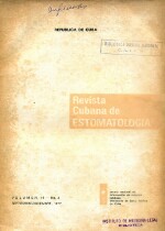 Revista Cubana de Estomatologia Vol 14 No 03 - 1977