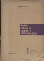 Revista Cubana de HIGIENE Y EPIDEMIOLOGIA - Vo - 14, No 1 - 1976