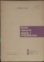 Revista Cubana de HIGIENE Y EPIDEMIOLOGIA - Vo - 14, No 3 - 1976